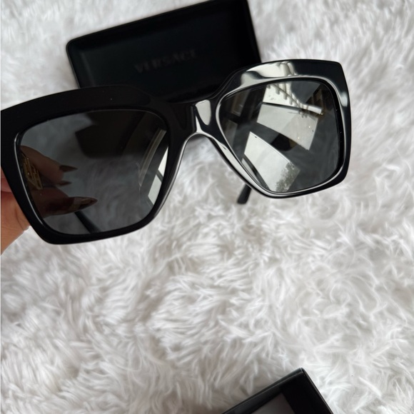 Versace Women's Black Square Sunglasses